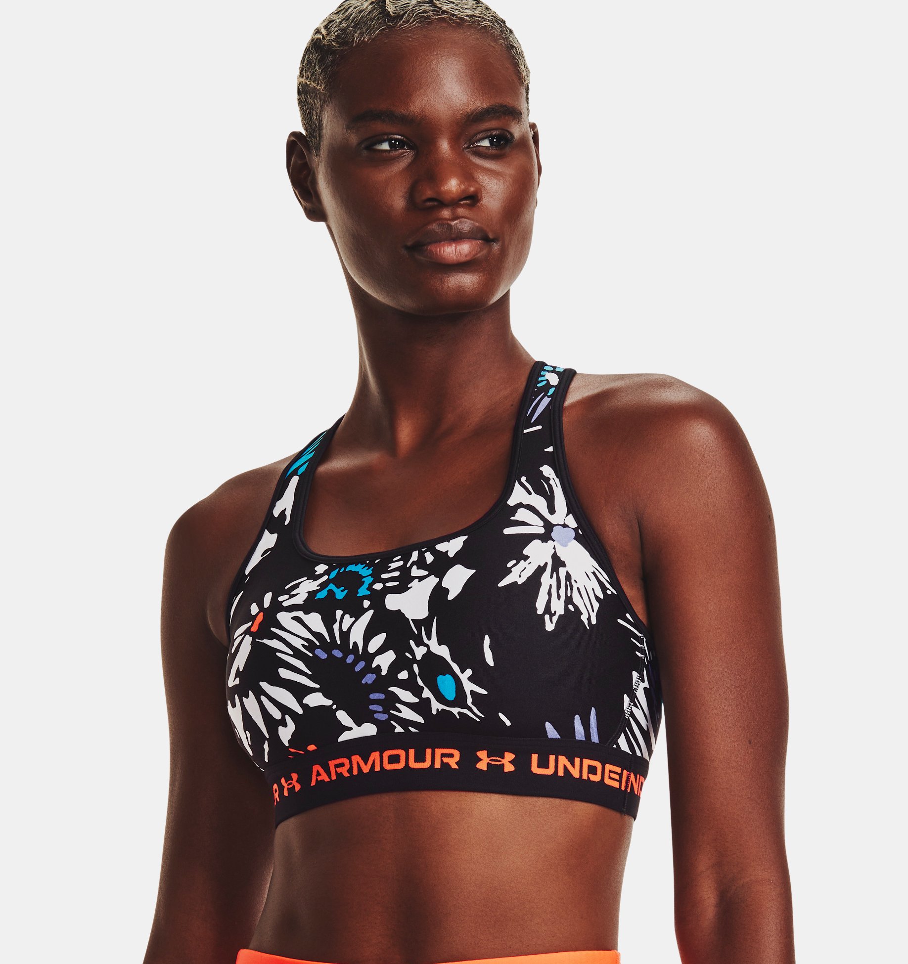Women's Armour® Mid Crossback Printed Sports Bra | Under Armour
